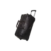 Leather Weekender Trolley Jayven Naisille in Classic 100% Full-Grain Leather - Full Exterior Front Profile View | Buy Online