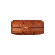 Cognac Leather Weekender Trolley Jayven Naisille, detail view 5