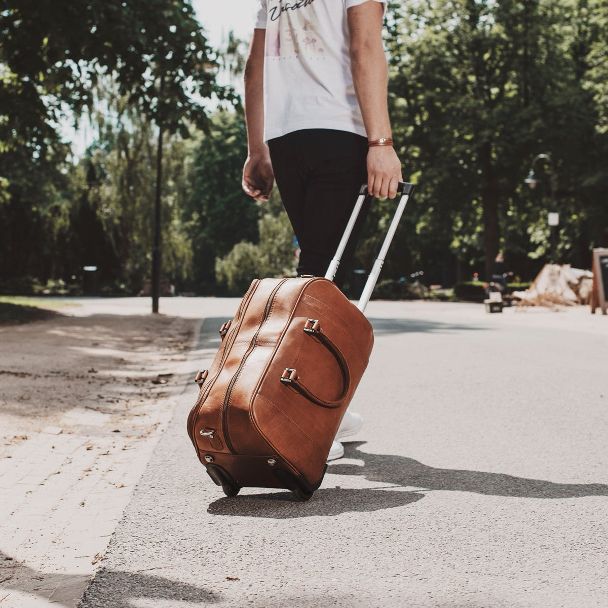 Leather Weekender Trolley Jayven Naisille – alternate product view 2