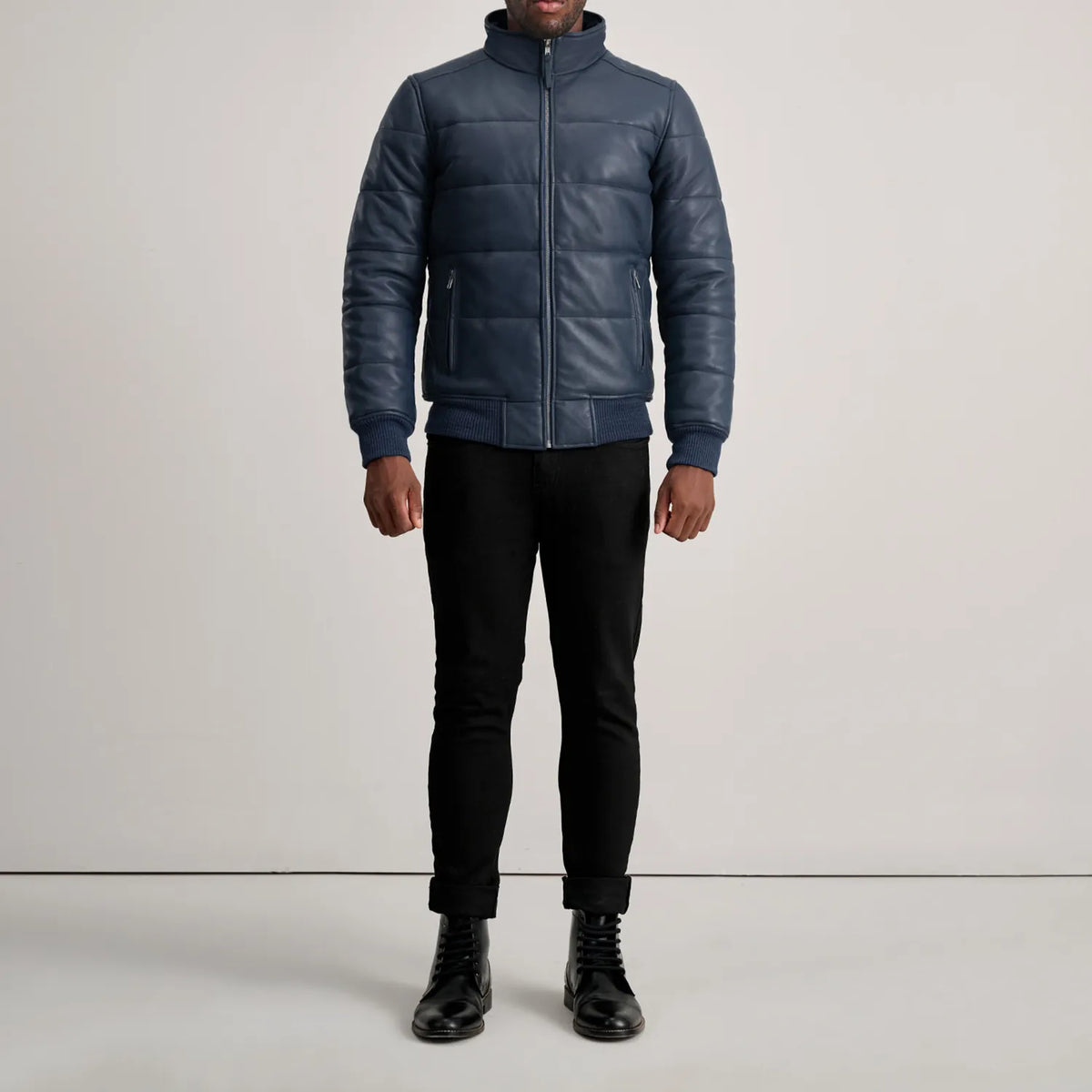 Lucas Nahkainen Pommitakki Miehille – alternate product view 3