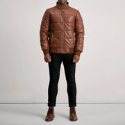Lucas Nahkainen Pommitakki Miehille – alternate product view 3