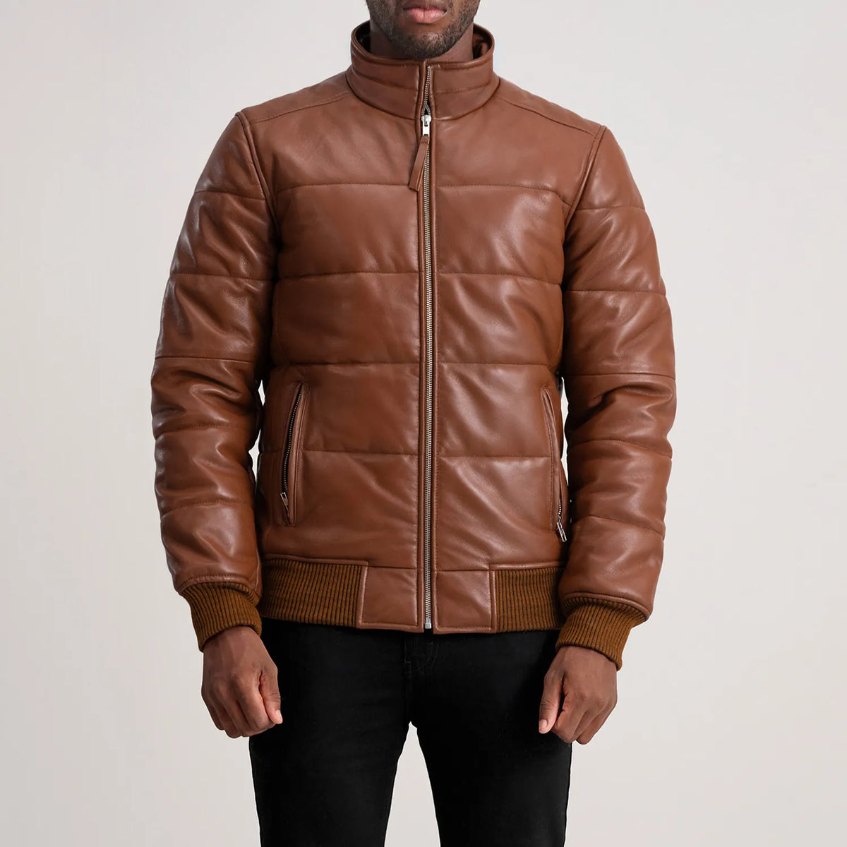 Lucas Nahkainen Pommitakki Miehille – alternate product view 4