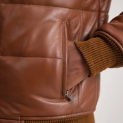 Lucas Nahkainen Pommitakki Miehille – alternate product view 6