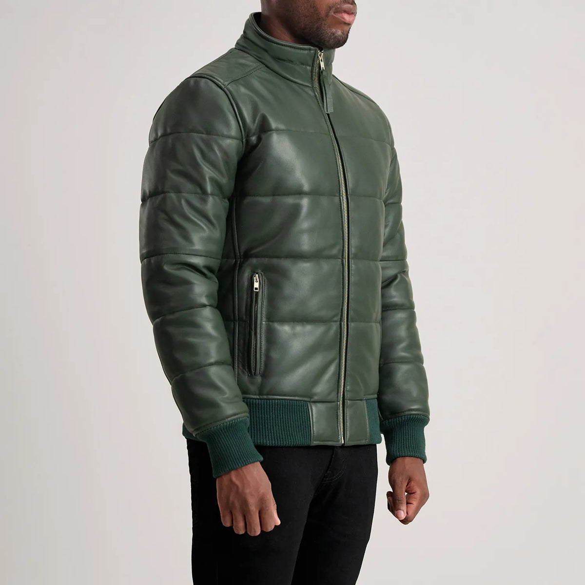 Lucas Nahkainen Pommitakki Miehille – alternate product view 2