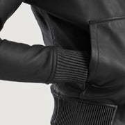 
Luna Hooded Nahkainen Pommitakki Naisille – alternate product view 6