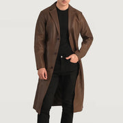 
Mateo Nahkatakki pitkä Miehille – alternate product view 4