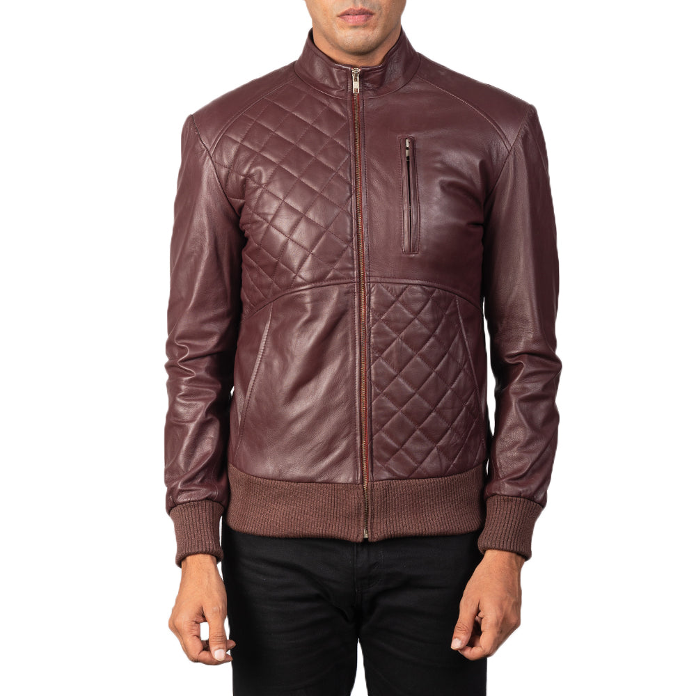 Moda Nahkainen Pommitakki Miehille – alternate product view 3