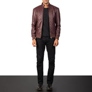 Moda Nahkainen Pommitakki Miehille – alternate product view 4