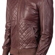 Moda Nahkainen Pommitakki Miehille – alternate product view 5