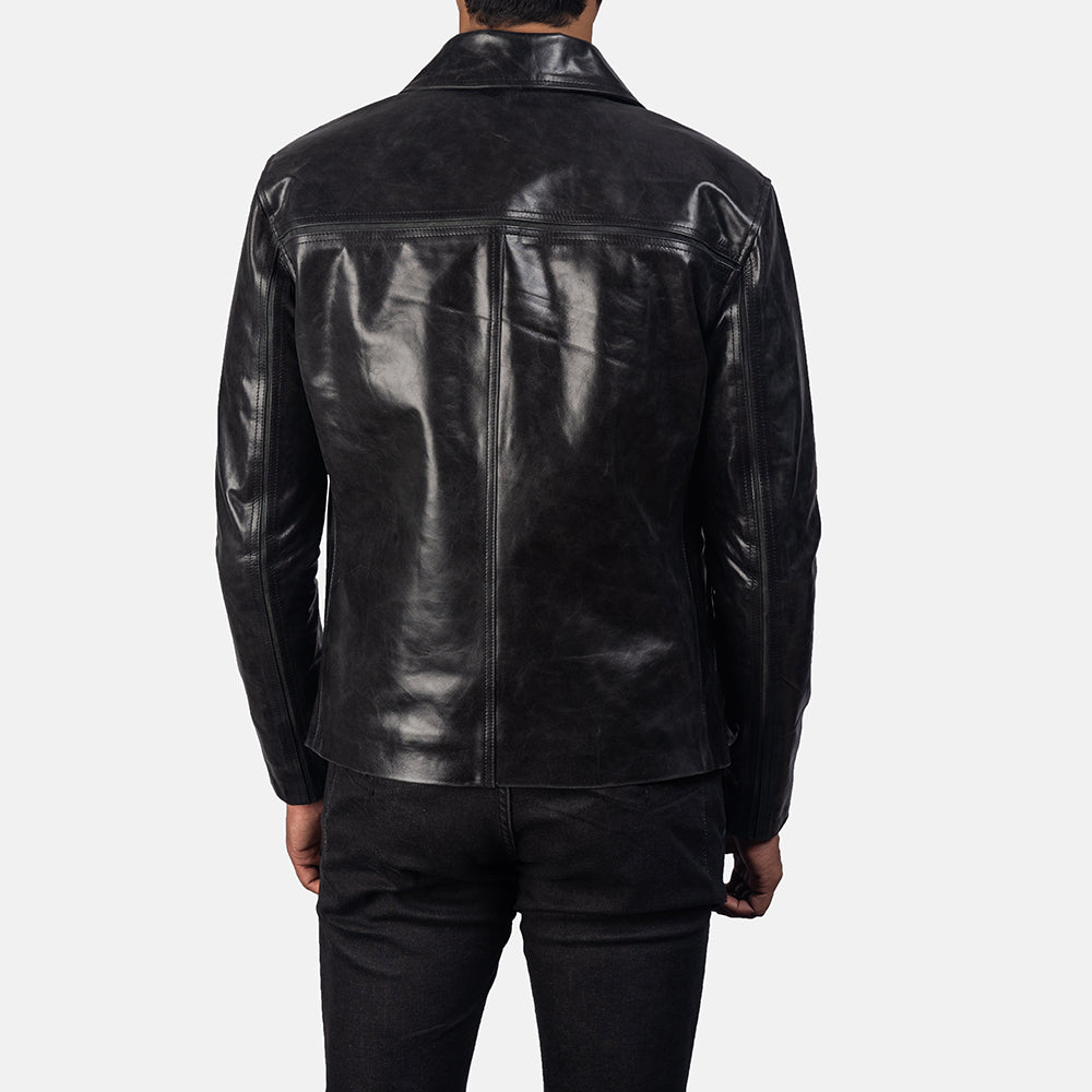 Authentic Cowhide Leather Grain Texture & Heavy-Duty Seam Stitching Detail