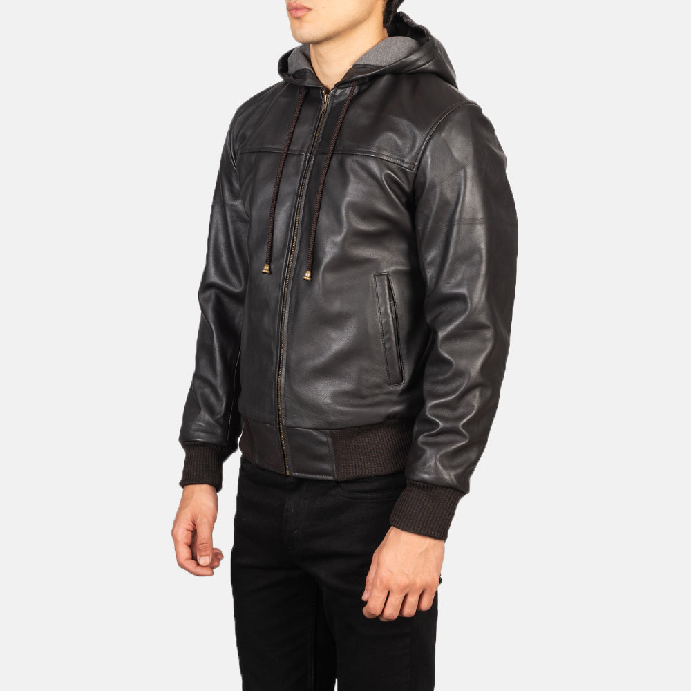 Nintenzo Nahkainen Pommitakki Miehille – alternate product view 2