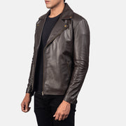 Noah Nahkainen Biker-takki Miehille – alternate product view 2