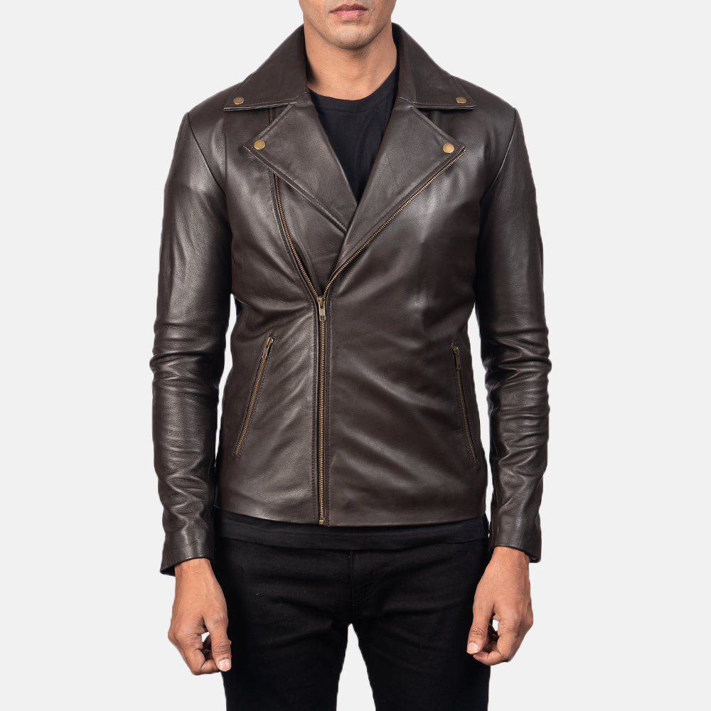 Noah Nahkainen Biker-takki Miehille – alternate product view 3
