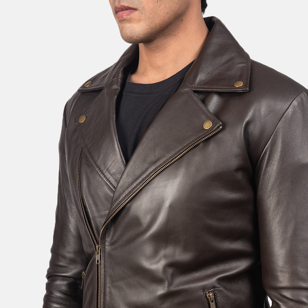 Noah Nahkainen Biker-takki Miehille – alternate product view 6