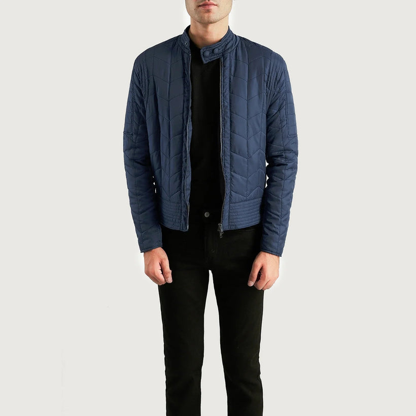 Nyle Tepattu Windbreaker Nahkatakki Miehille