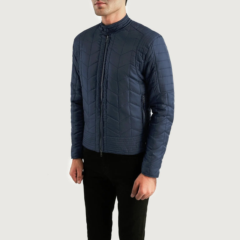 Nyle Tepattu Windbreaker Nahkatakki Miehille