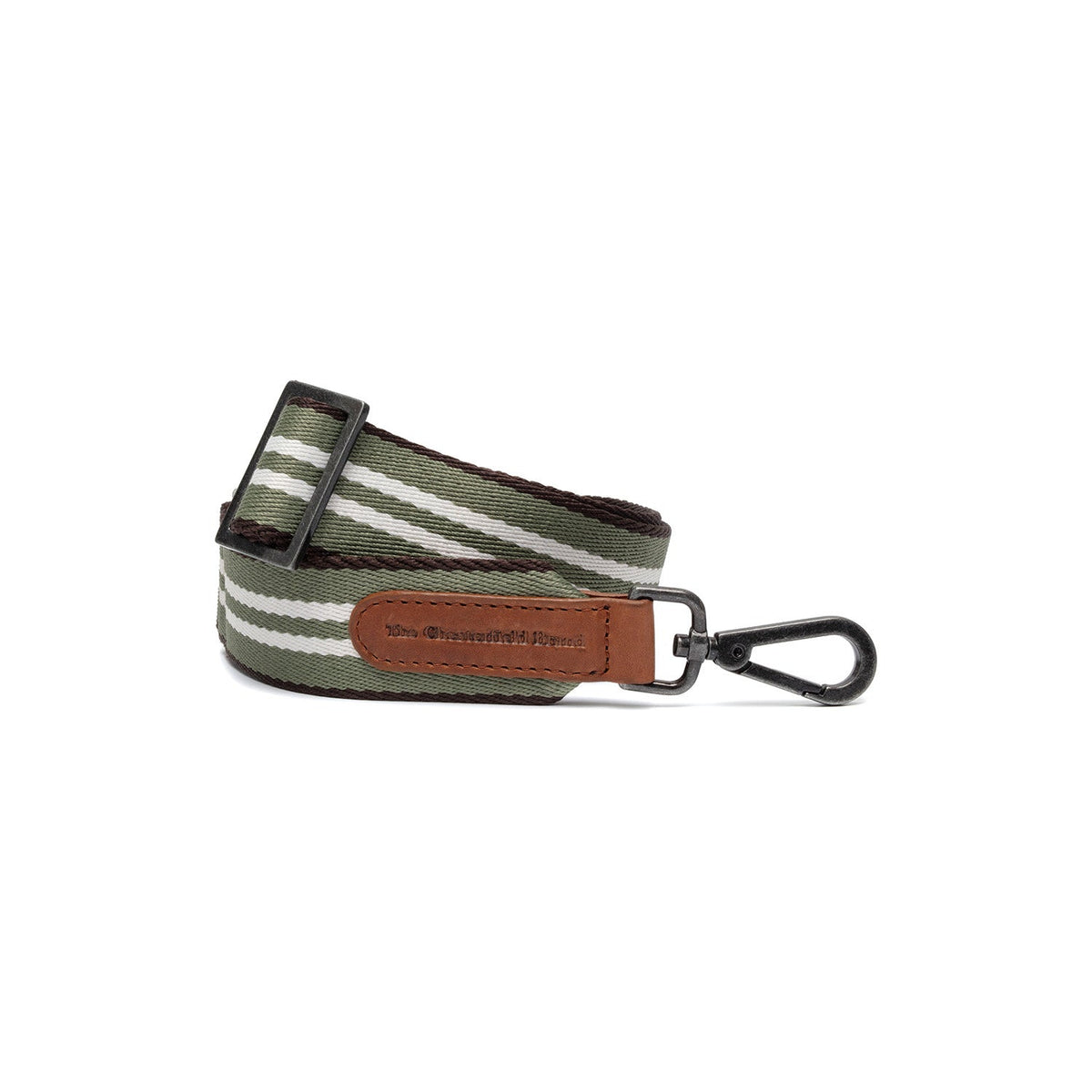 Green Shoulder Strap Naisille in Green 100% Full-Grain Leather - Front Profile View &amp; Tailored Silhouette | Buy Online