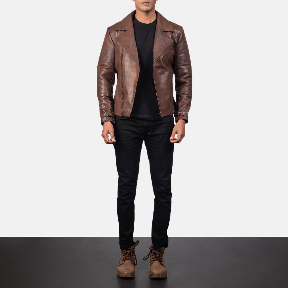 Raiden Nahkainen Biker-takki Miehille – alternate product view 4