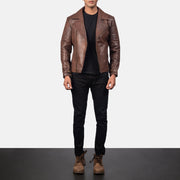 Raiden Nahkainen Biker-takki Miehille – alternate product view 4