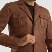 Ray Cutler Nahkatakki Miehille – alternate product view 6