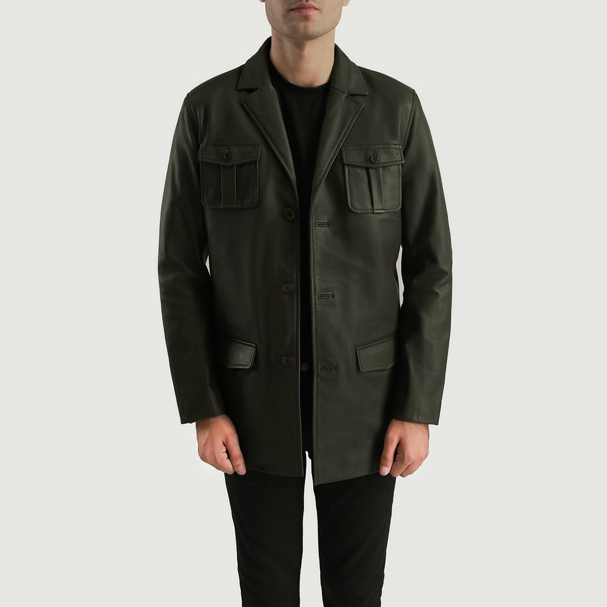 Ray Cutler Nahkatakki Miehille – alternate product view 1