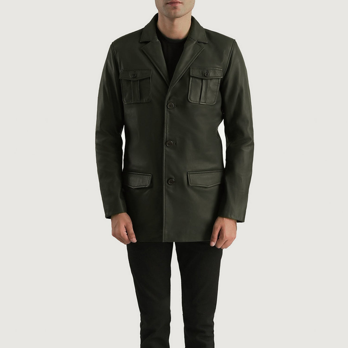 Ray Cutler Nahkatakki Miehille – alternate product view 4