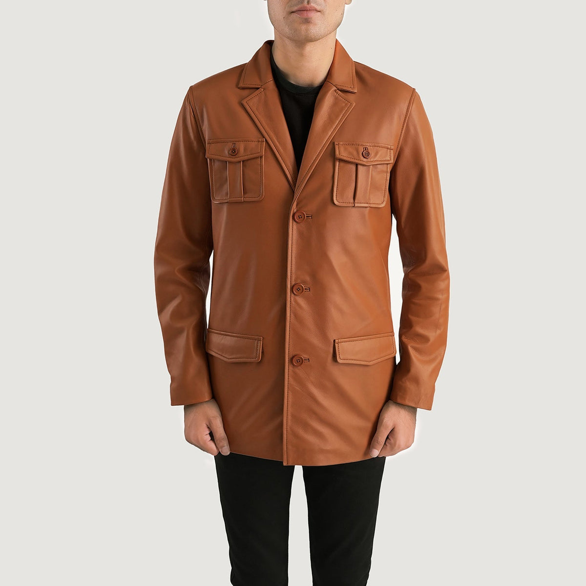 Ray Cutler Nahkatakki Miehille – alternate product view 1