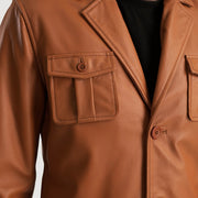 Ray Cutler Nahkatakki Miehille – alternate product view 6