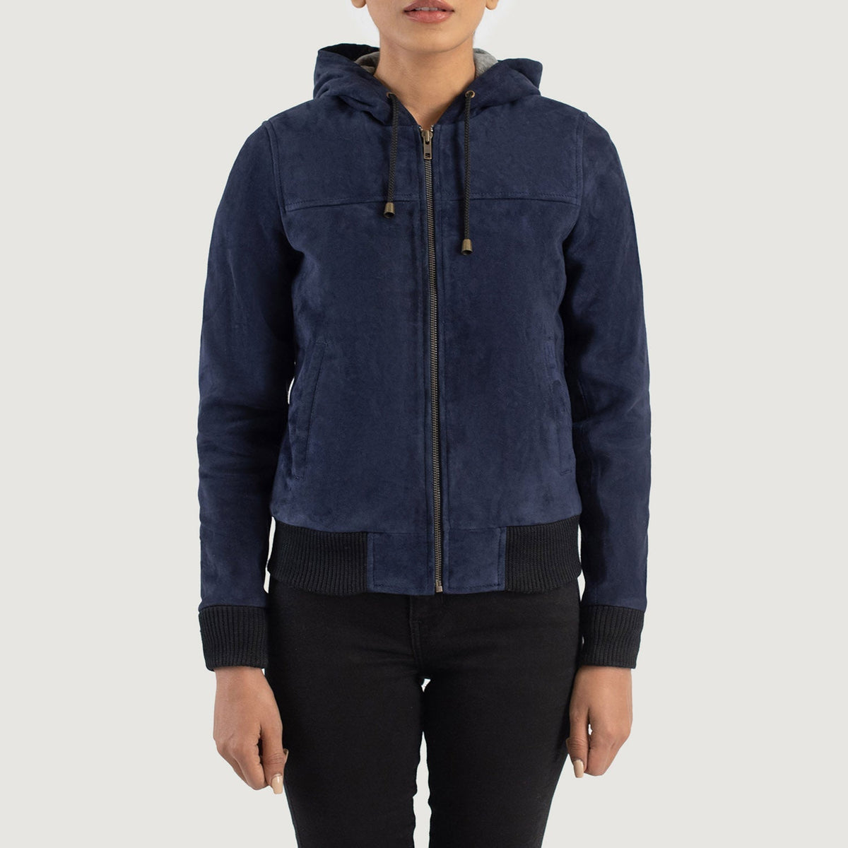 
Rebella Hooded Nahkainen Pommitakki Naisille – alternate product view 4