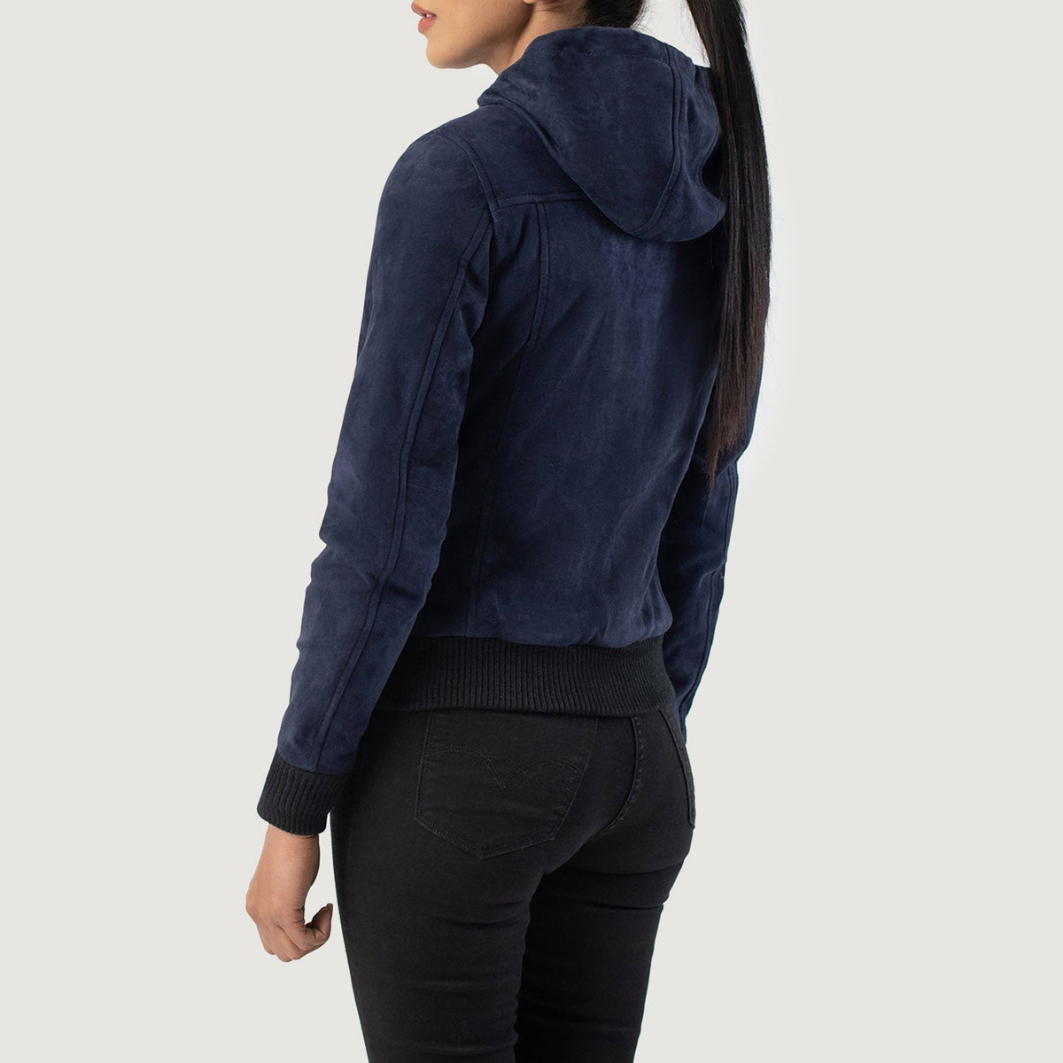
Rebella Hooded Nahkainen Pommitakki Naisille – alternate product view 5