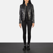 Rumella Nahkainen Biker-takki Naisille – alternate product view 3