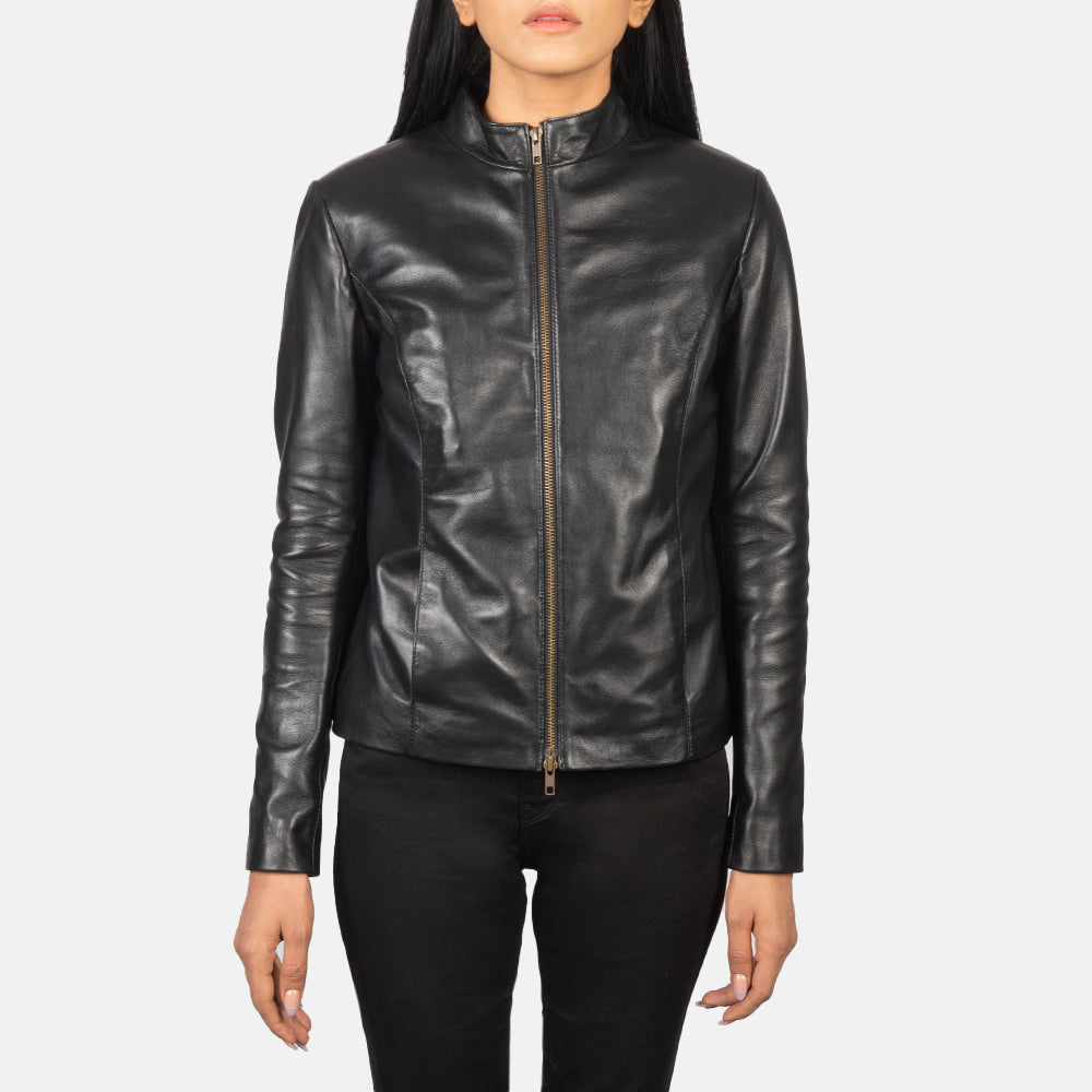 Rumella Nahkainen Biker-takki Naisille – alternate product view 4