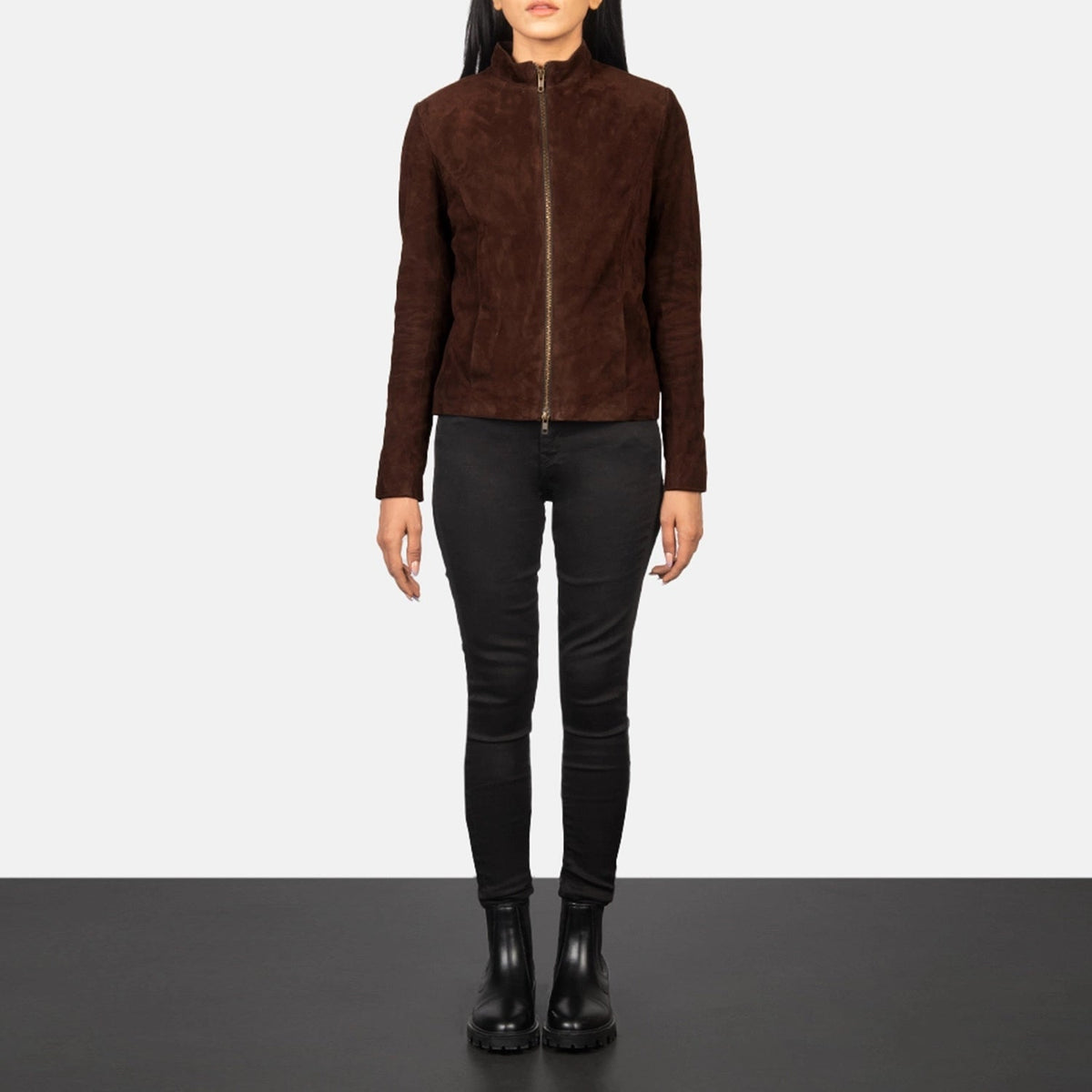 Rumella Nahkainen Biker-takki Naisille – alternate product view 3