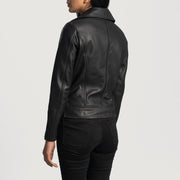 
Rumy Kastanjanruskea Nahkainen Biker-takki Naisille – alternate product view 5