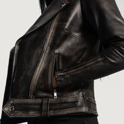 
Rumy Kastanjanruskea Nahkainen Biker-takki Naisille – alternate product view 6