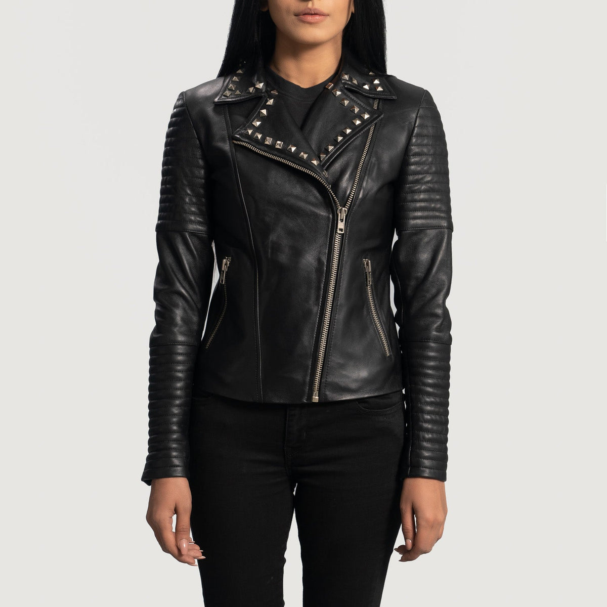 Women's biker jacket category