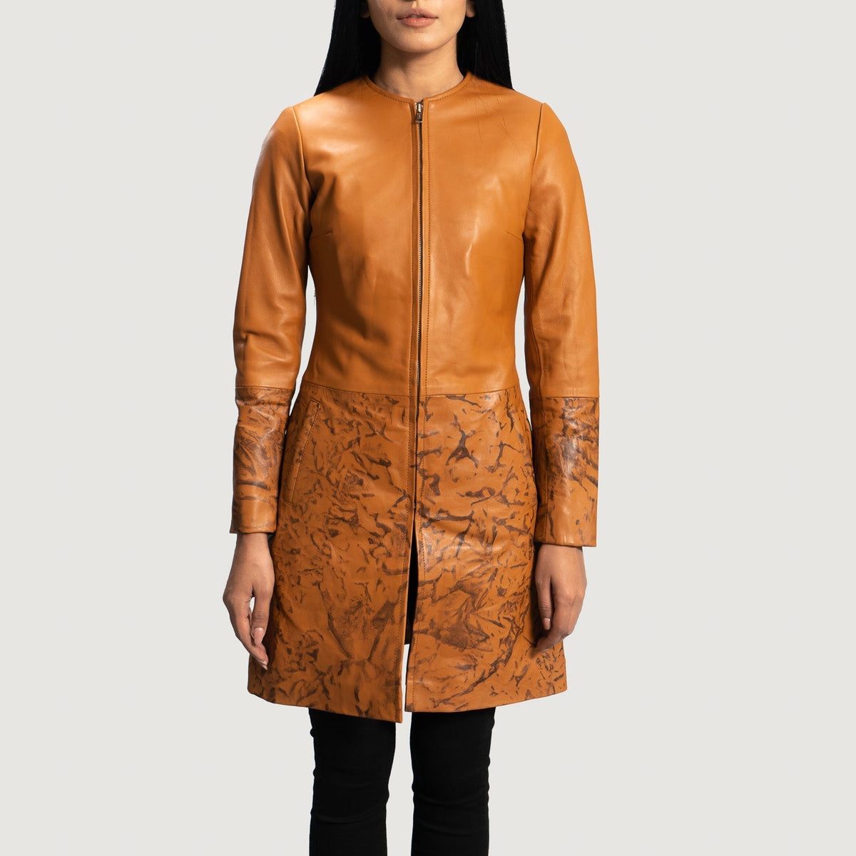 
Sandy Vaaleanruskea Dye Nahkatakki pitkä Naisille in Tan Brown Sheepskin Dip &Amp; Dye - Edestä ja räätälöity siluetti | Osta verkosta