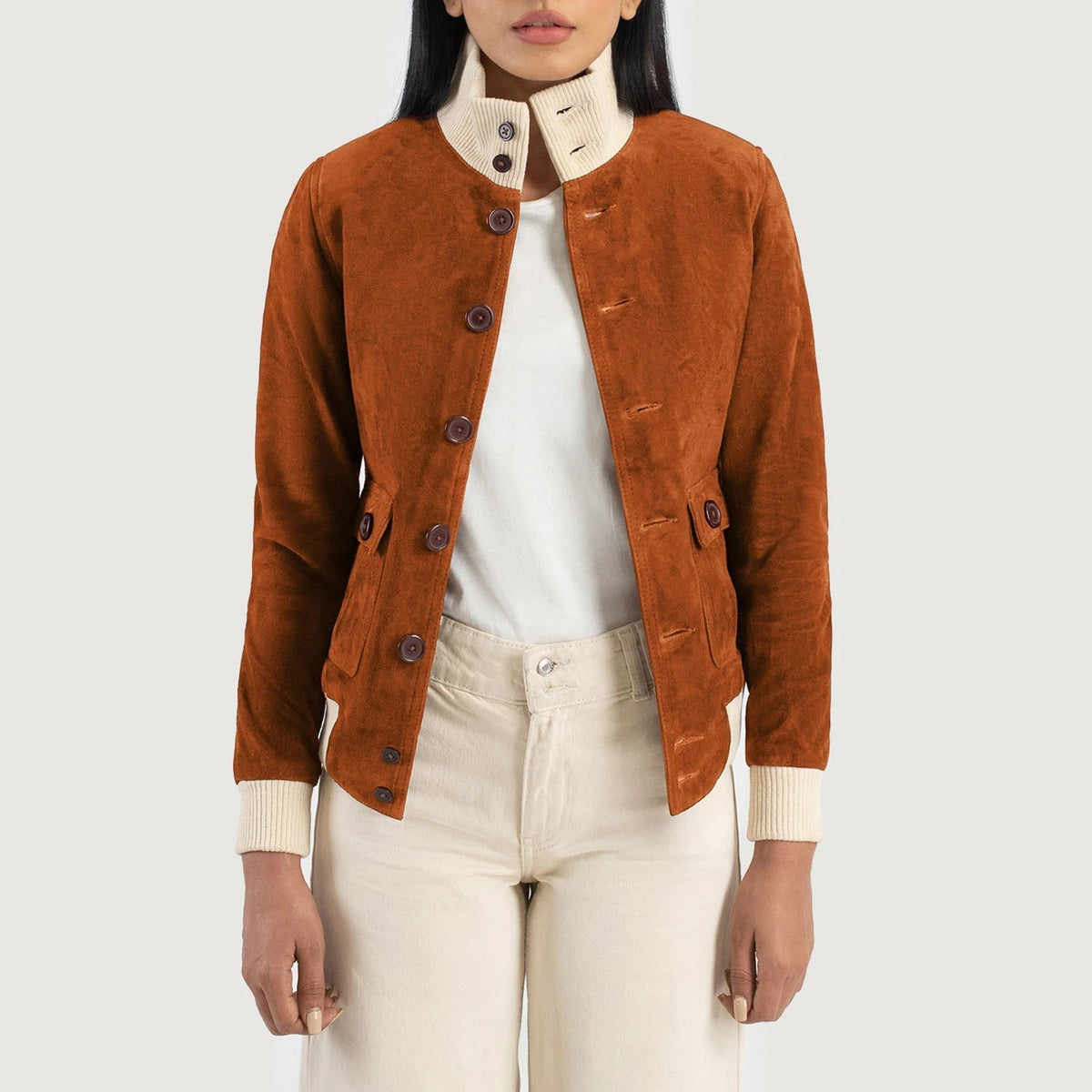 
Sasha A1 Nahkainen Pommitakki Naisille – alternate product view 1