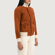 
Sasha A1 Nahkainen Pommitakki Naisille – alternate product view 2
