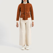 
Sasha A1 Nahkainen Pommitakki Naisille – alternate product view 3