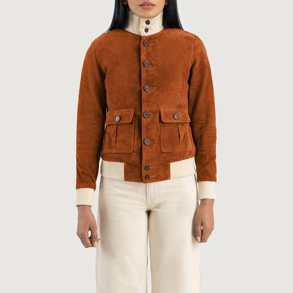 
Sasha A1 Nahkainen Pommitakki Naisille – alternate product view 4