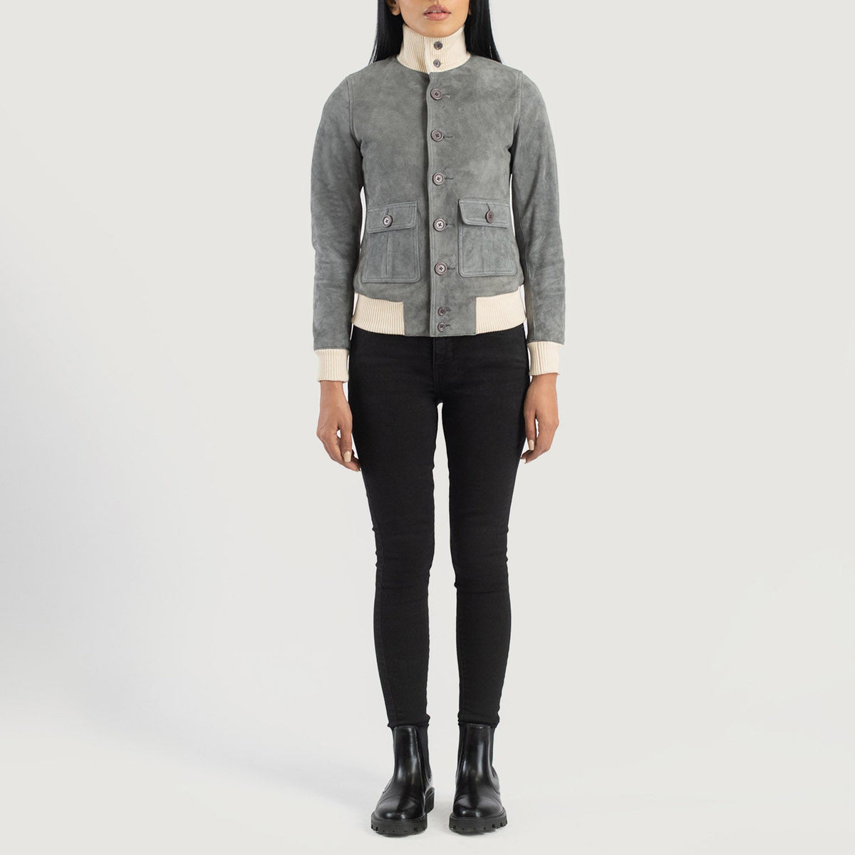 
Sasha A1 Nahkainen Pommitakki Naisille – alternate product view 3