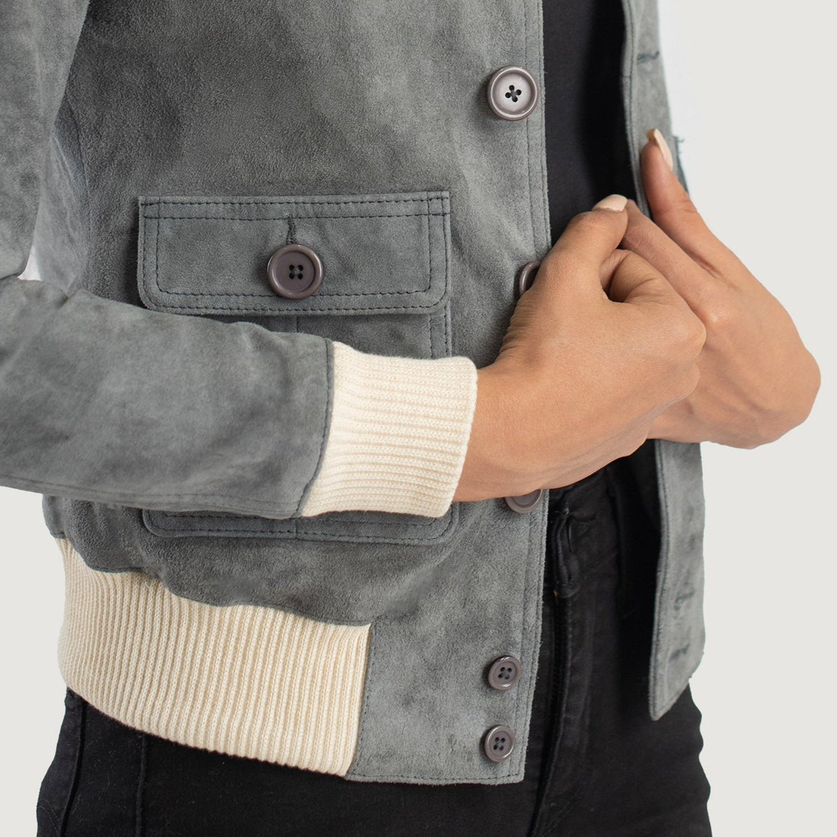 
Sasha A1 Nahkainen Pommitakki Naisille – alternate product view 6