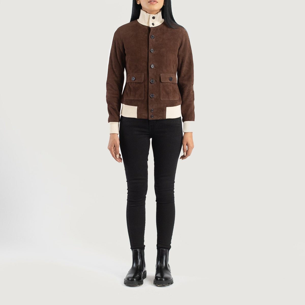 
Sasha A1 Nahkainen Pommitakki Naisille – alternate product view 3