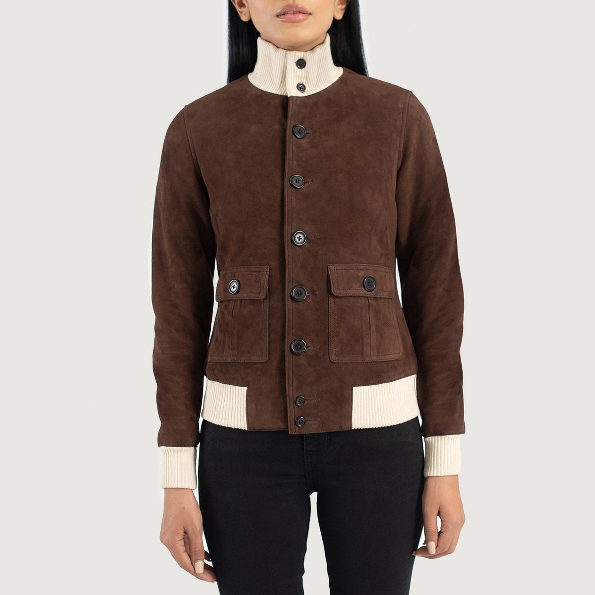 
Sasha A1 Nahkainen Pommitakki Naisille – alternate product view 4