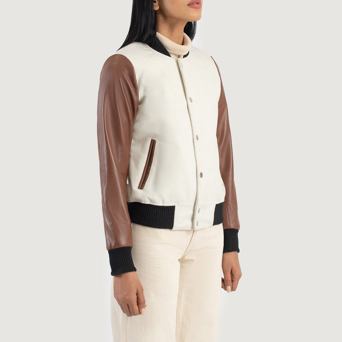 
Savant Varsity Nahkatakki Naisille - Natural Daylight Drape