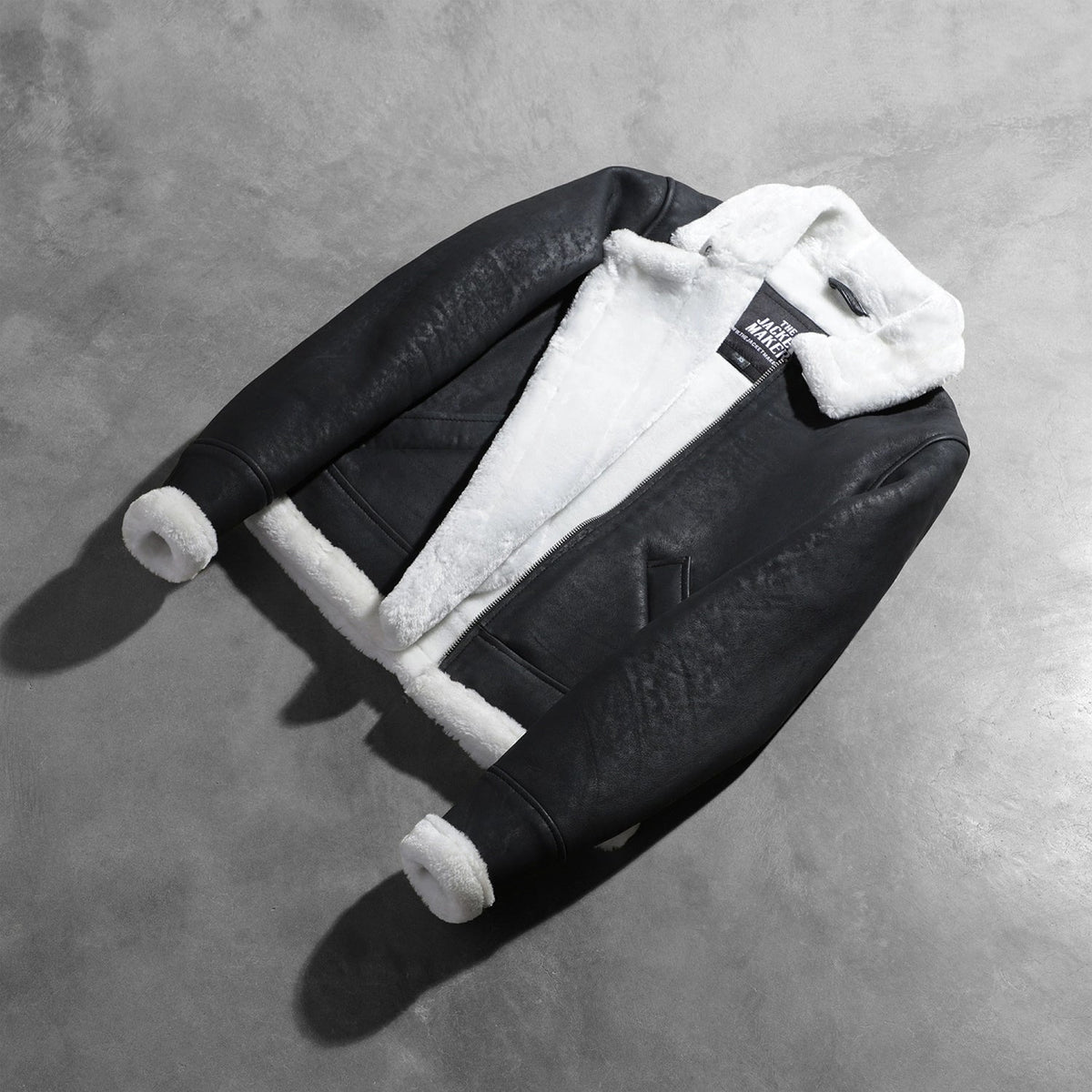 
Sherilyn B-3 Musta Nahkainen Pommitakki Naisille – alternate product view 8