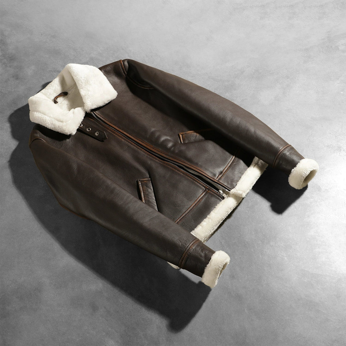 
Sherilyn B-3 Musta Nahkainen Pommitakki Naisille – alternate product view 7