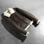 
Sherilyn B-3 Musta Nahkainen Pommitakki Naisille – alternate product view 7