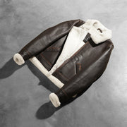
Sherilyn B-3 Musta Nahkainen Pommitakki Naisille – alternate product view 8